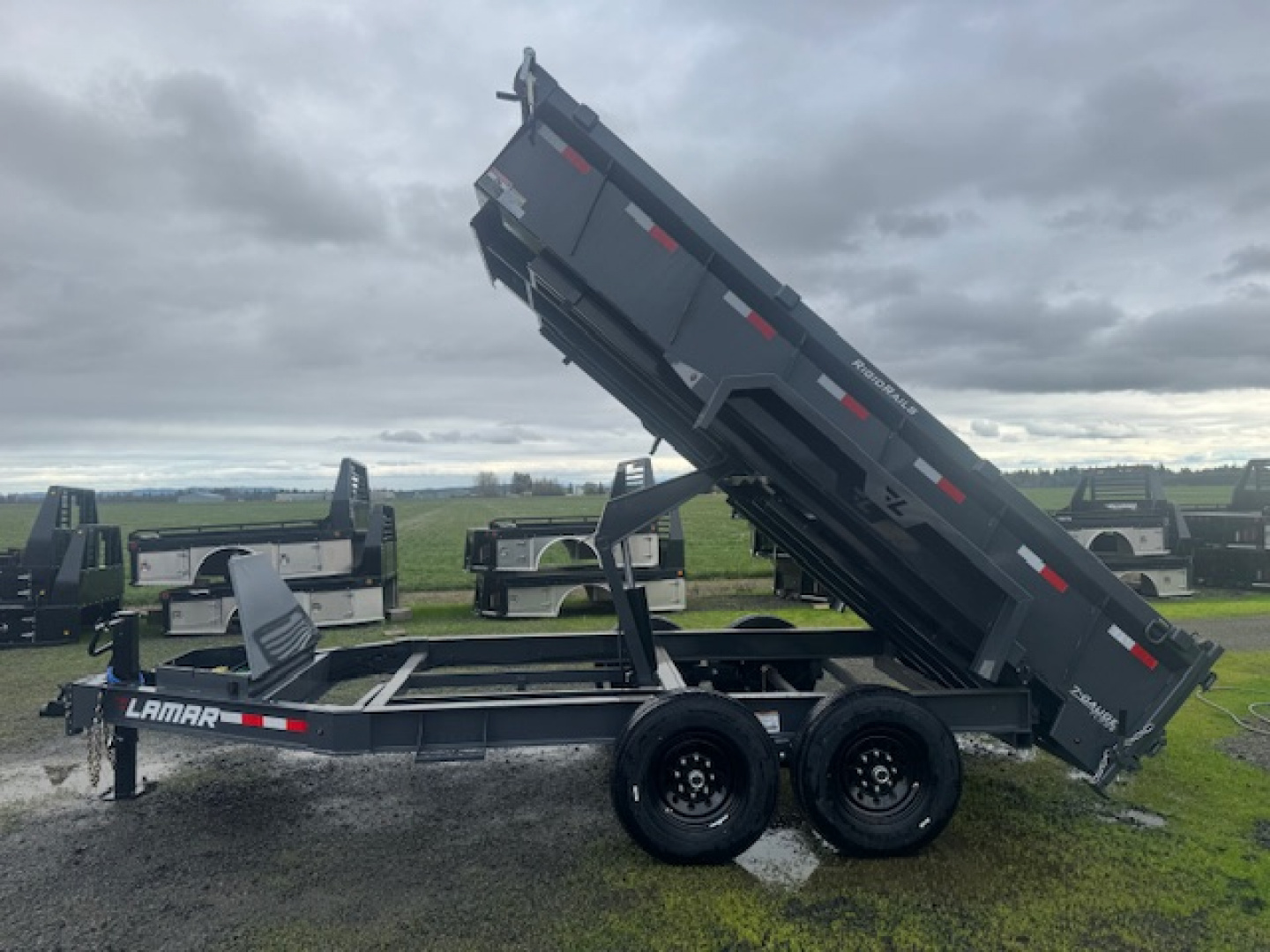 New 2026 LAMAR TRAILERS 83x14 14K DL27 Dump Trailer 24" SIDES