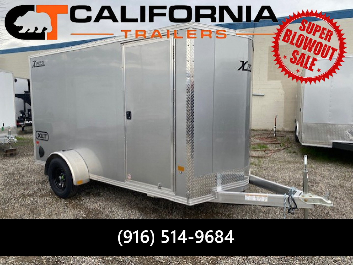 New 6x12 Single Axle 3K Enclosed Cargo