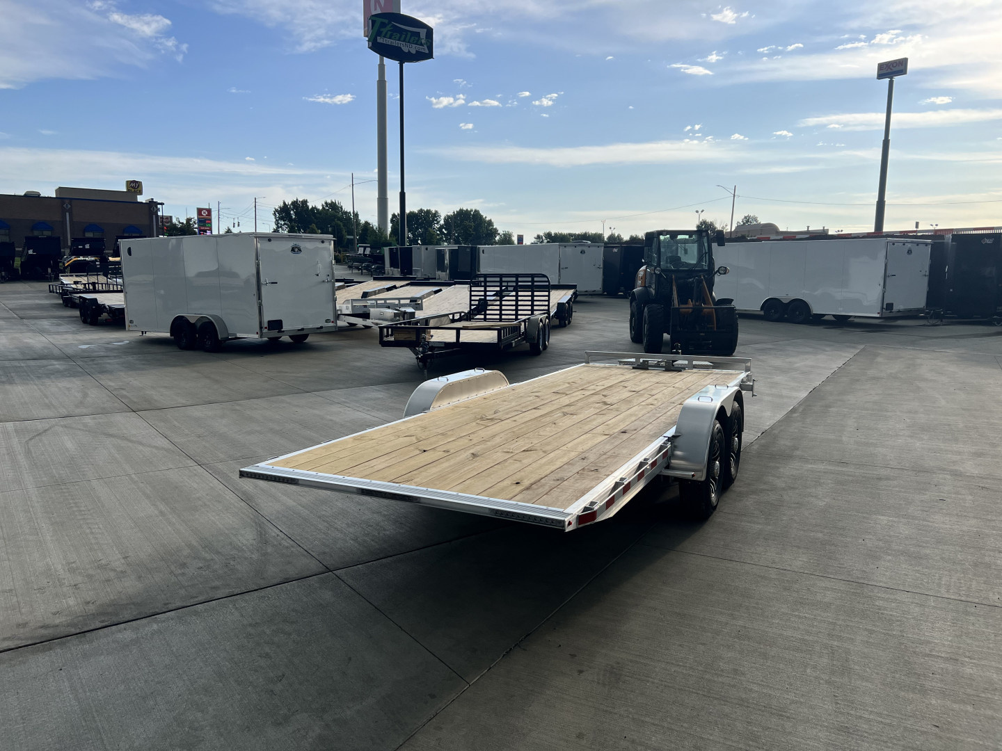 New NEW 2026 H&H Speedloader LOW PROFILE ALUMINUM 20’ POWER TILTbed flatbed Trailer 2-7000 lb axles =14K