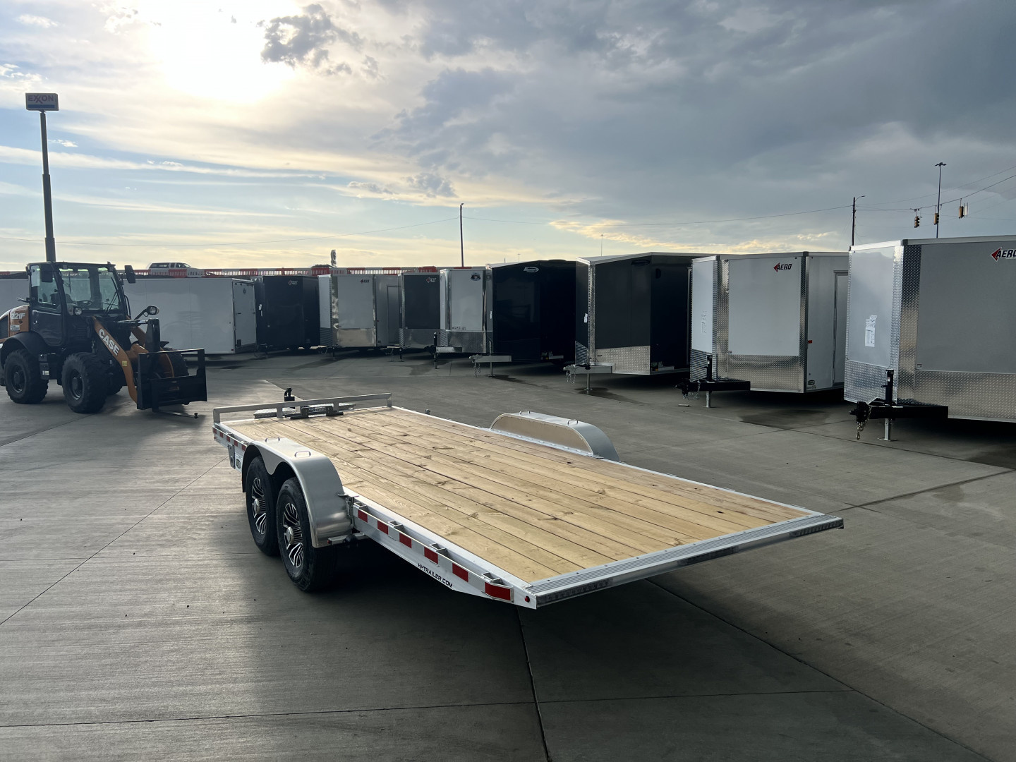 New NEW 2026 H&H Speedloader LOW PROFILE ALUMINUM 20’ POWER TILTbed flatbed Trailer 2-7000 lb axles =14K