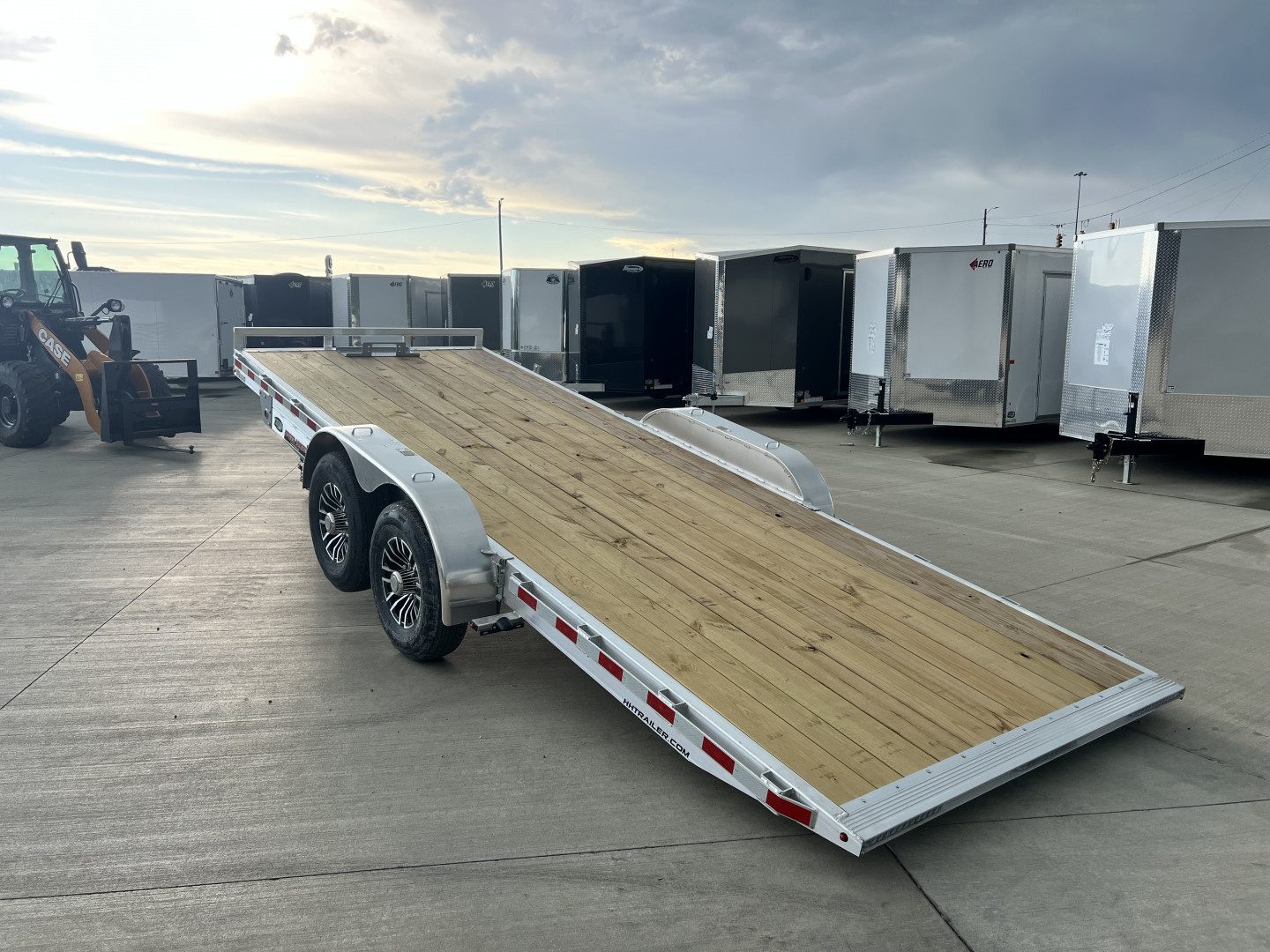 New NEW 2026 H&H Speedloader LOW PROFILE ALUMINUM 20’ POWER TILTbed flatbed Trailer 2-7000 lb axles =14K