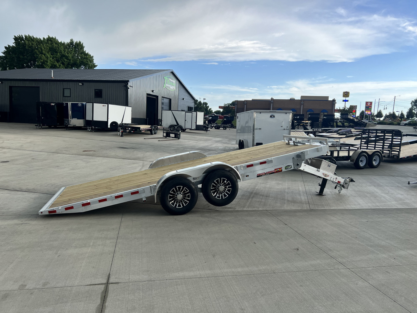 New NEW 2026 H&H Speedloader LOW PROFILE ALUMINUM 20’ POWER TILTbed flatbed Trailer 2-7000 lb axles =14K