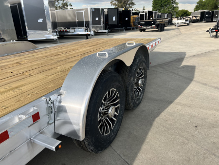 New NEW 2026 H&H Speedloader LOW PROFILE ALUMINUM 20’ POWER TILTbed flatbed Trailer 2-7000 lb axles =14K
