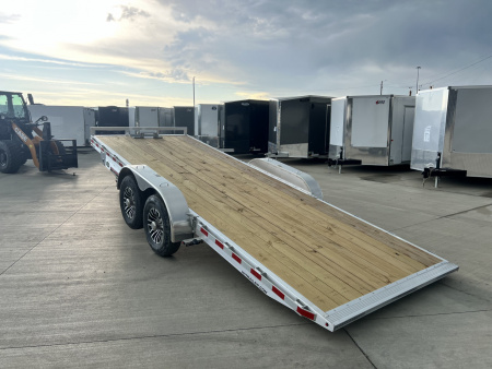 New NEW 2026 H&H Speedloader LOW PROFILE ALUMINUM 20’ POWER TILTbed flatbed Trailer 2-7000 lb axles =14K