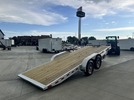 New NEW 2026 H&H Speedloader LOW PROFILE ALUMINUM 20’ POWER TILTbed flatbed Trailer 2-7000 lb axles =14K