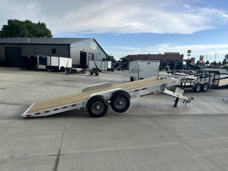 New NEW 2026 H&H Speedloader LOW PROFILE ALUMINUM 20’ POWER TILTbed flatbed Trailer 2-7000 lb axles =14K