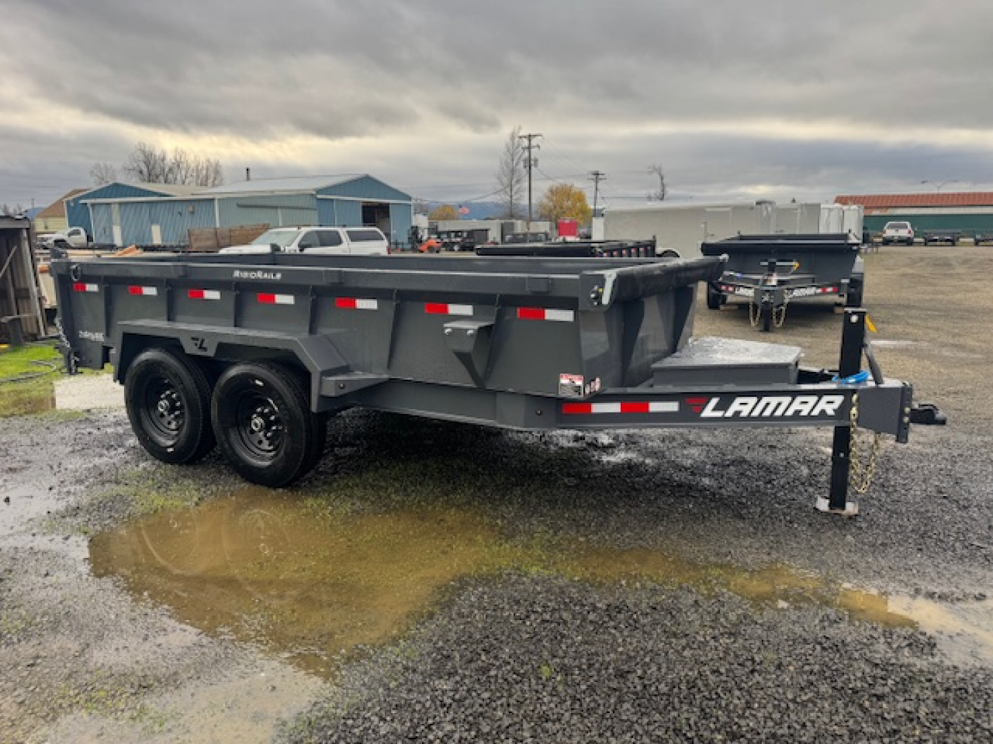 New 2026 LAMAR TRAILERS 83x12414K DL27 Dump Trailer 24" SIDES