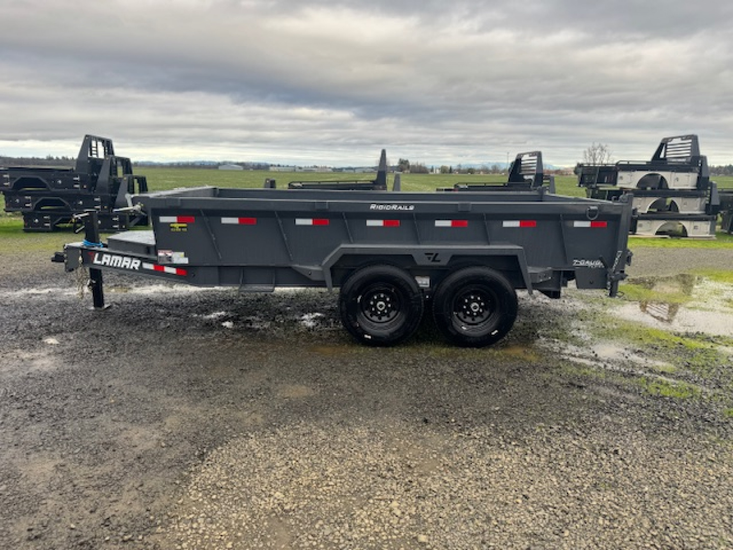 New 2026 LAMAR TRAILERS 83x12414K DL27 Dump Trailer 24" SIDES