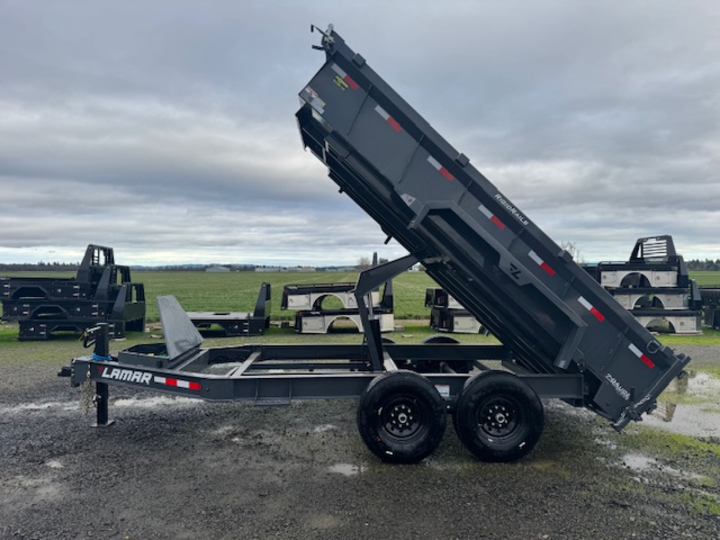 New 2026 LAMAR TRAILERS 83x12414K DL27 Dump Trailer 24" SIDES