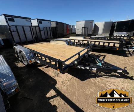 New 2026 PJ UL 7 X 16 TA Utility Trailer- W/ATV Ramps- 83  wide deck