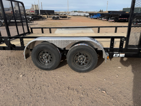 New 2026 PJ UL 7 X 16 TA Utility Trailer- W/4FT Side Gate- 83" wide deck