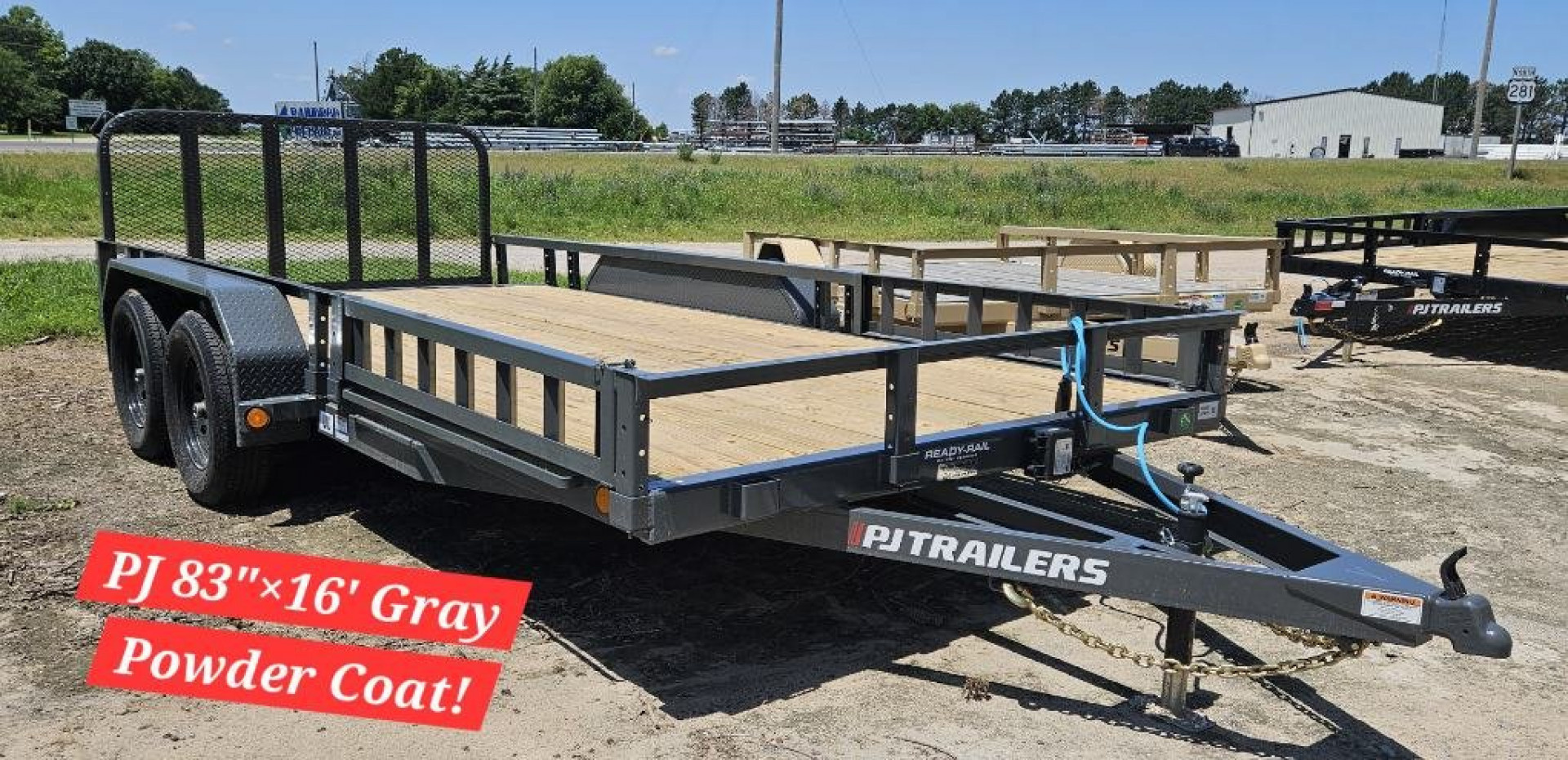 New 2026 PJ TRAILERS 16' x 83 in. Tandem Axle Channel (UL) Utility Trailer