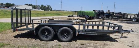 New 2026 PJ TRAILERS 16' x 83 in. Tandem Axle Channel (UL) Utility Trailer