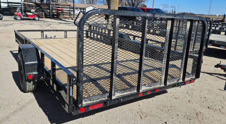 New 2026 PJ TRAILERS 14' x 83 in. Single 5200# Brake Axle Channel Utility Trailer