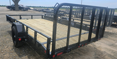 New 2026 PJ TRAILERS 14' x 83 in. Single 5200# Brake Axle Channel Utility Trailer