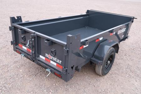 New 2026-Norstar-5-x-10-x-1.5-Norstar-DCB-Single-Axle-Dump-General-Purpose,-Cylinder,-Tarp,-Ramps,-3.5k-(Light-Duty)-base-3EUDB1012T1108851