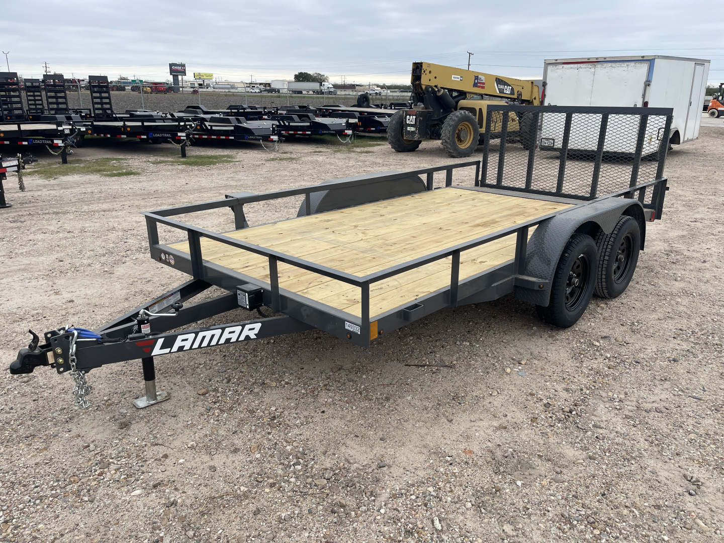 New 2026 Lamar Trailers 83X14 2' DOVE W/ 3' GATE 7K Utility Trailer