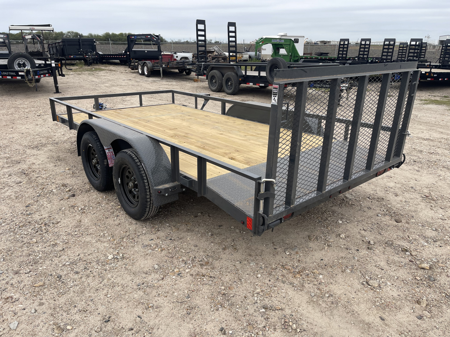 New 2026 Lamar Trailers 83X14 2' DOVE W/ 3' GATE 7K Utility Trailer