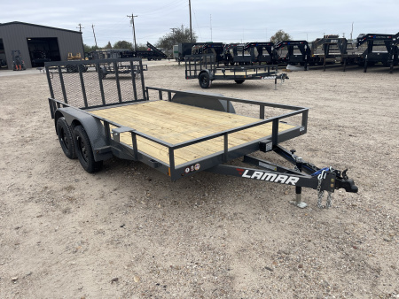 New 2026 Lamar Trailers 83X14 2' DOVE W/ 3' GATE 7K Utility Trailer