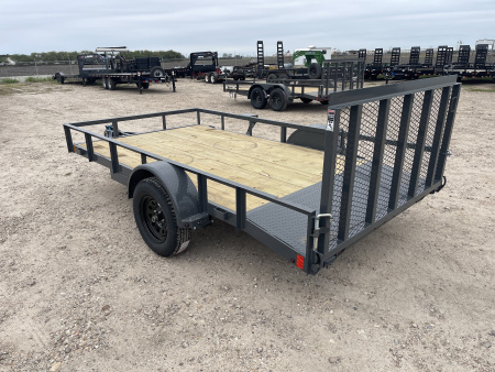 New 2026 Lamar Trailers 77X12 3' GATE W/ 2' DOVE 3.5K Utility Trailer