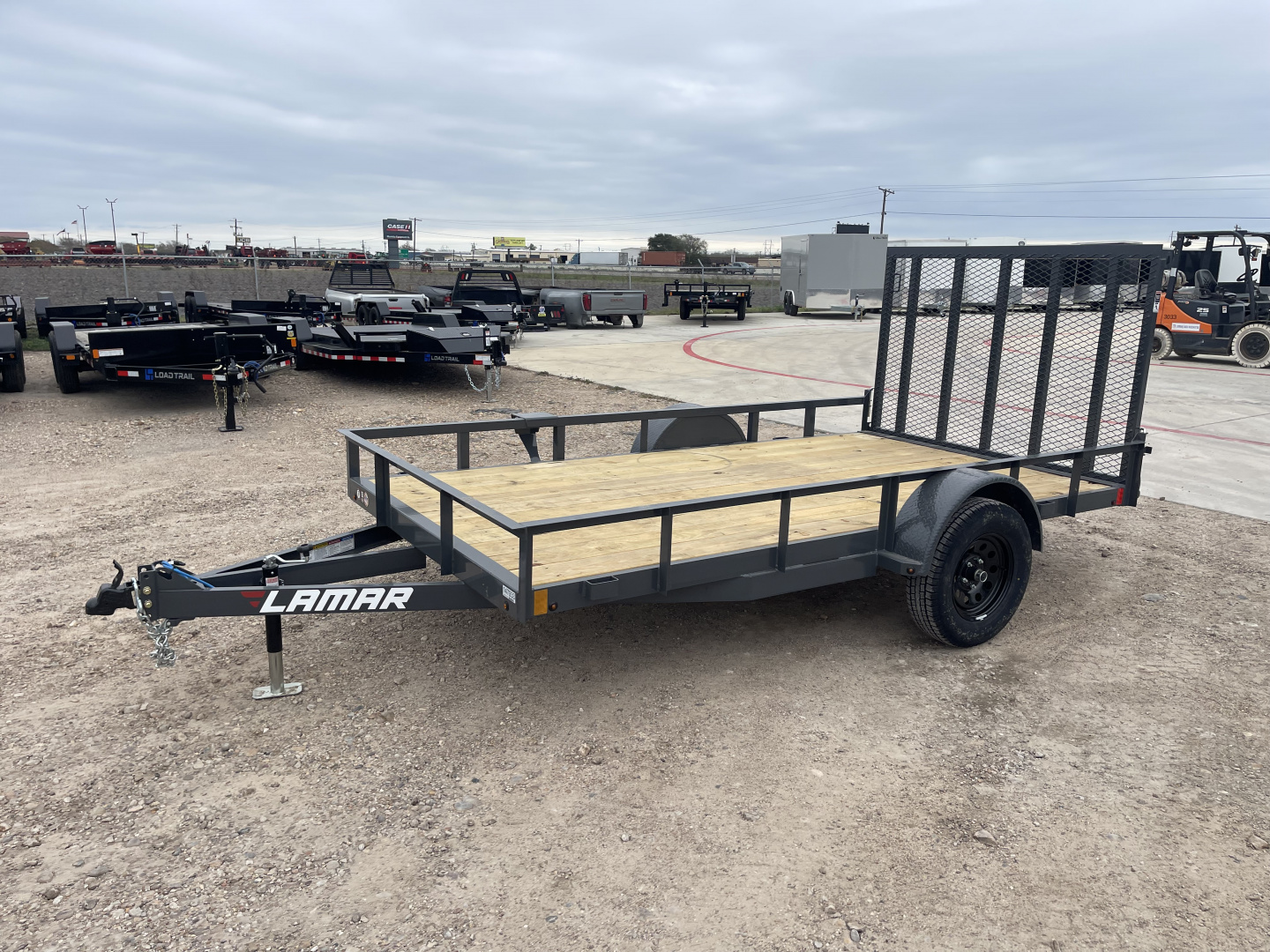 New 2026 Lamar Trailers 77X12 4' GATE 3.5K Utility Trailer