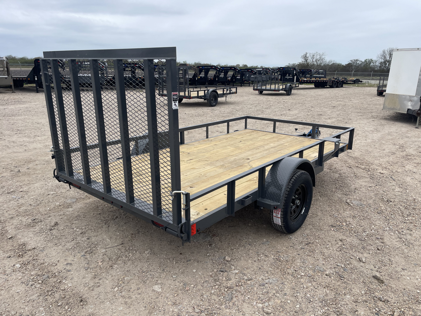 New 2026 Lamar Trailers 77X12 4' GATE 3.5K Utility Trailer