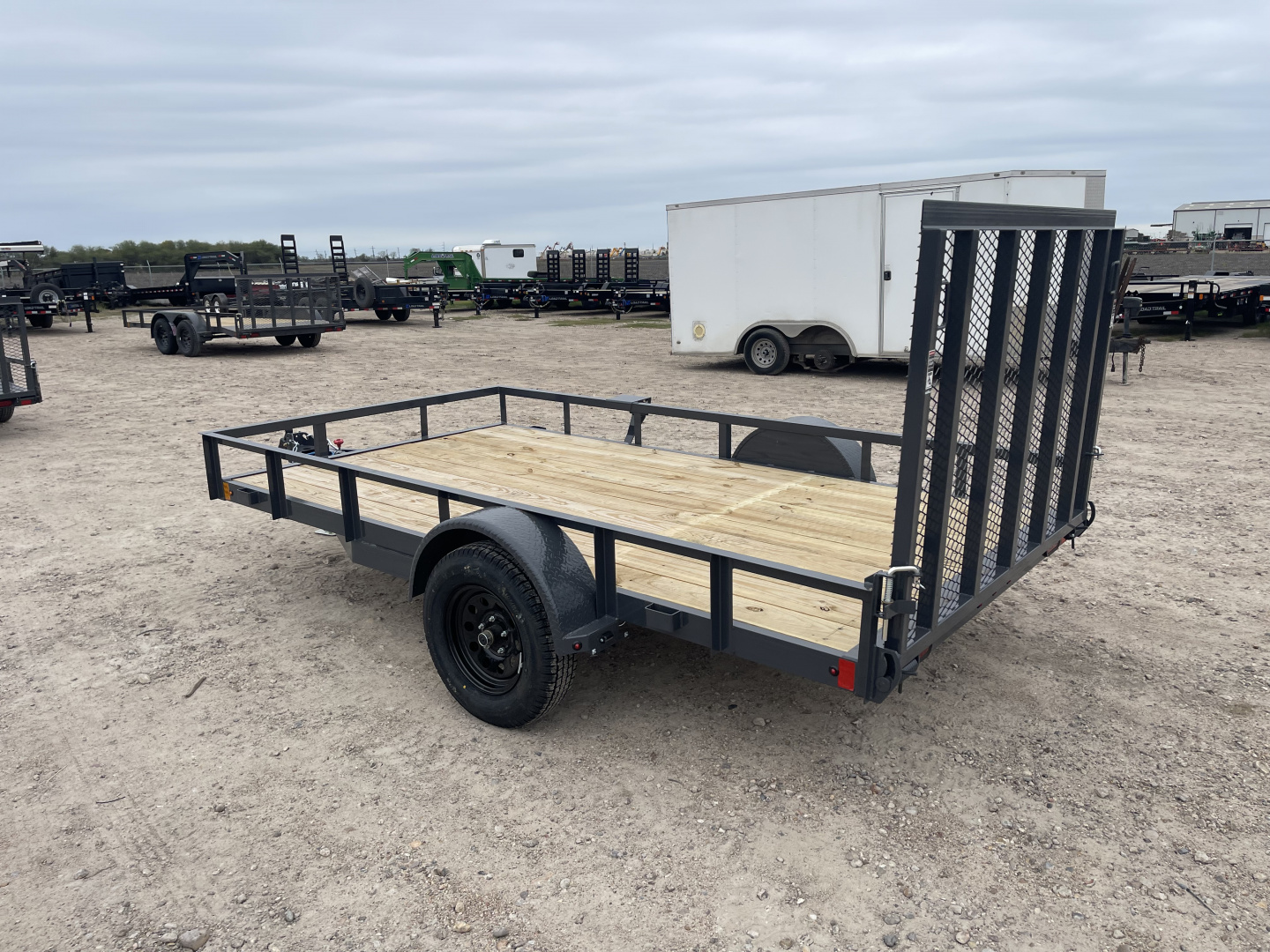 New 2026 Lamar Trailers 77X12 4' GATE 3.5K Utility Trailer