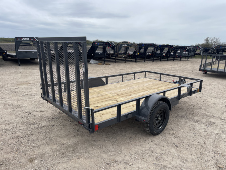 New 2026 Lamar Trailers 77X12 4' GATE 3.5K Utility Trailer