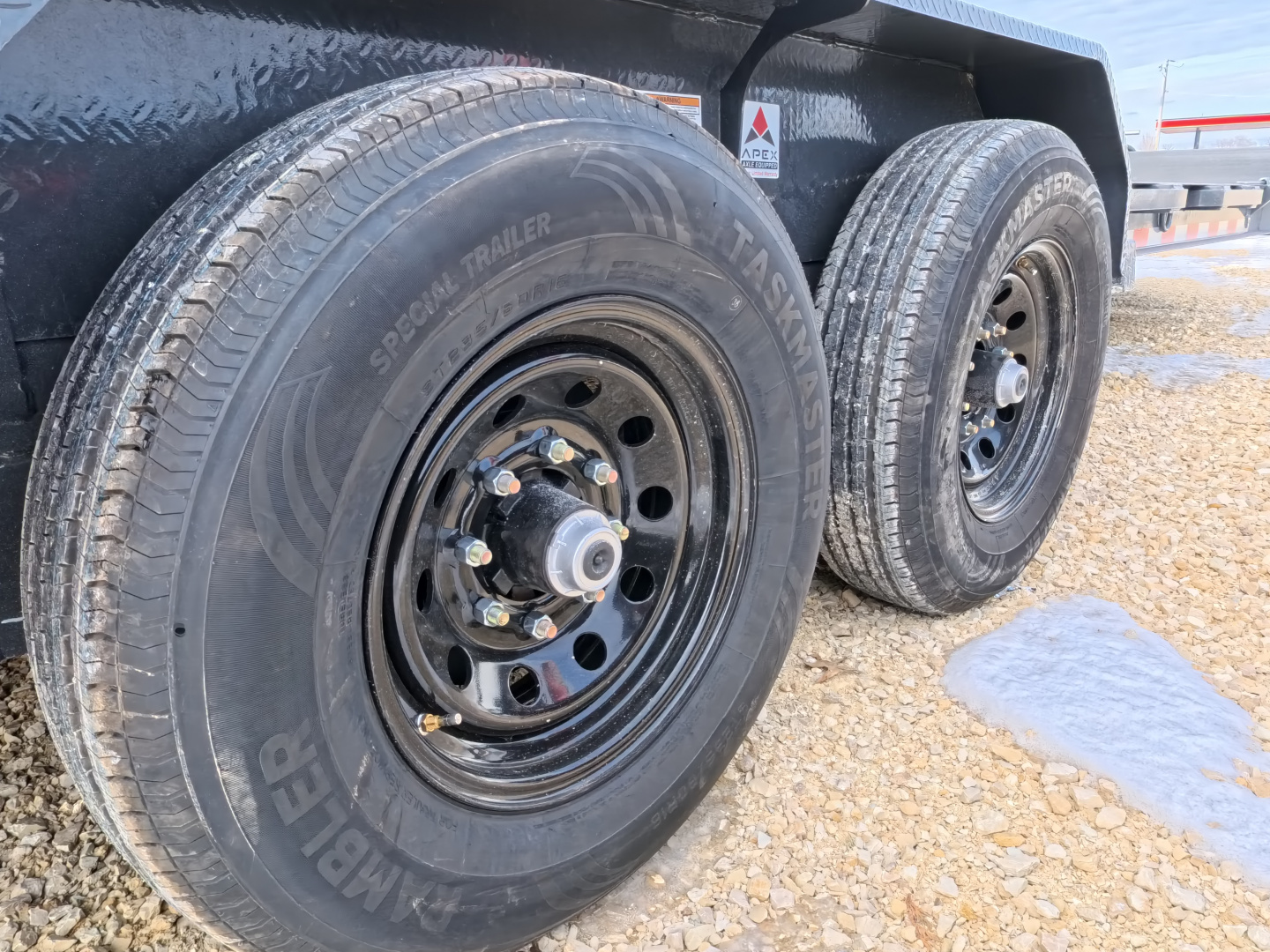 New 2026 Iron Bull 83 x 22 (19+3) EWB Equipment with 14,000 lb. GVWR with Rampage Ramps in Ranch Gray