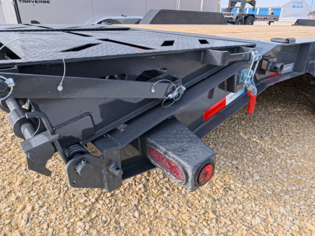 New 2026 Iron Bull 83 x 22 (19+3) EWB Equipment with 14,000 lb. GVWR with Rampage Ramps in Ranch Gray