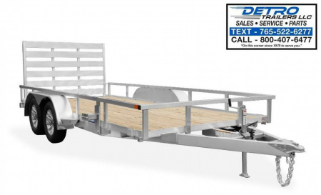 Used 2021 Sure-Trac 7 X 16 7K Aluminum Tube Top Utility Trailer