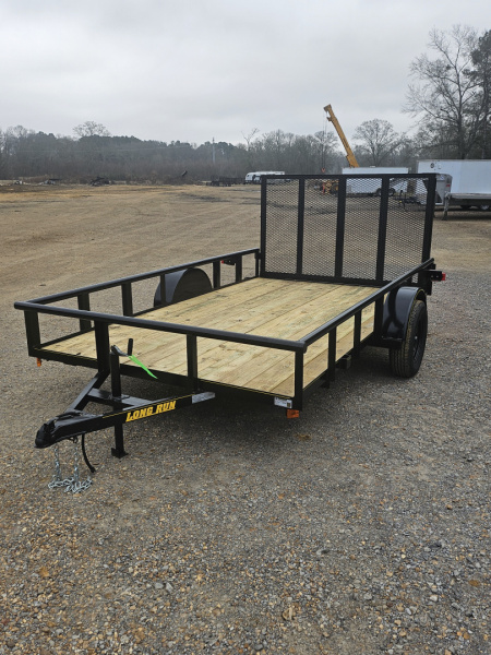 New 2026 Long Run Trailers 7'x12', Pipetop, 4' Gate Utility Trailer