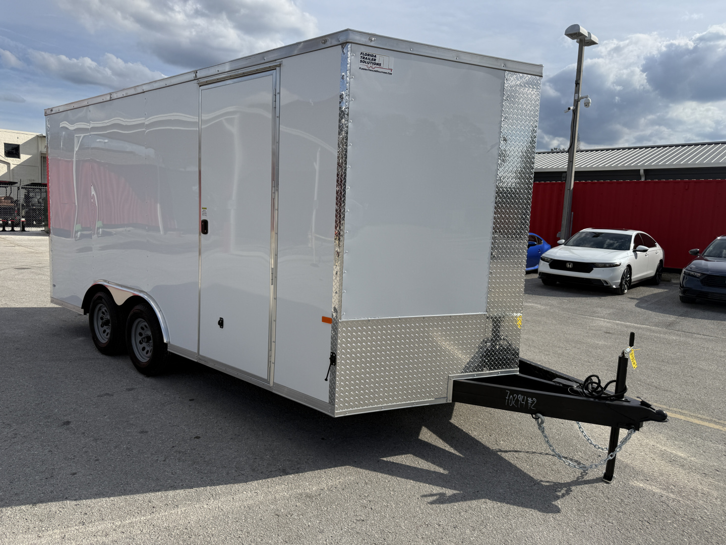 New 2026 Rock Solid Cargo 8.5x16 7K Rear Ramp Door Enclosed Car Hauler