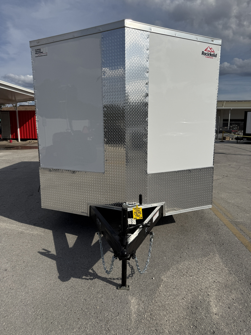 New 2026 Rock Solid Cargo 8.5x16 7K Rear Ramp Door Enclosed Car Hauler