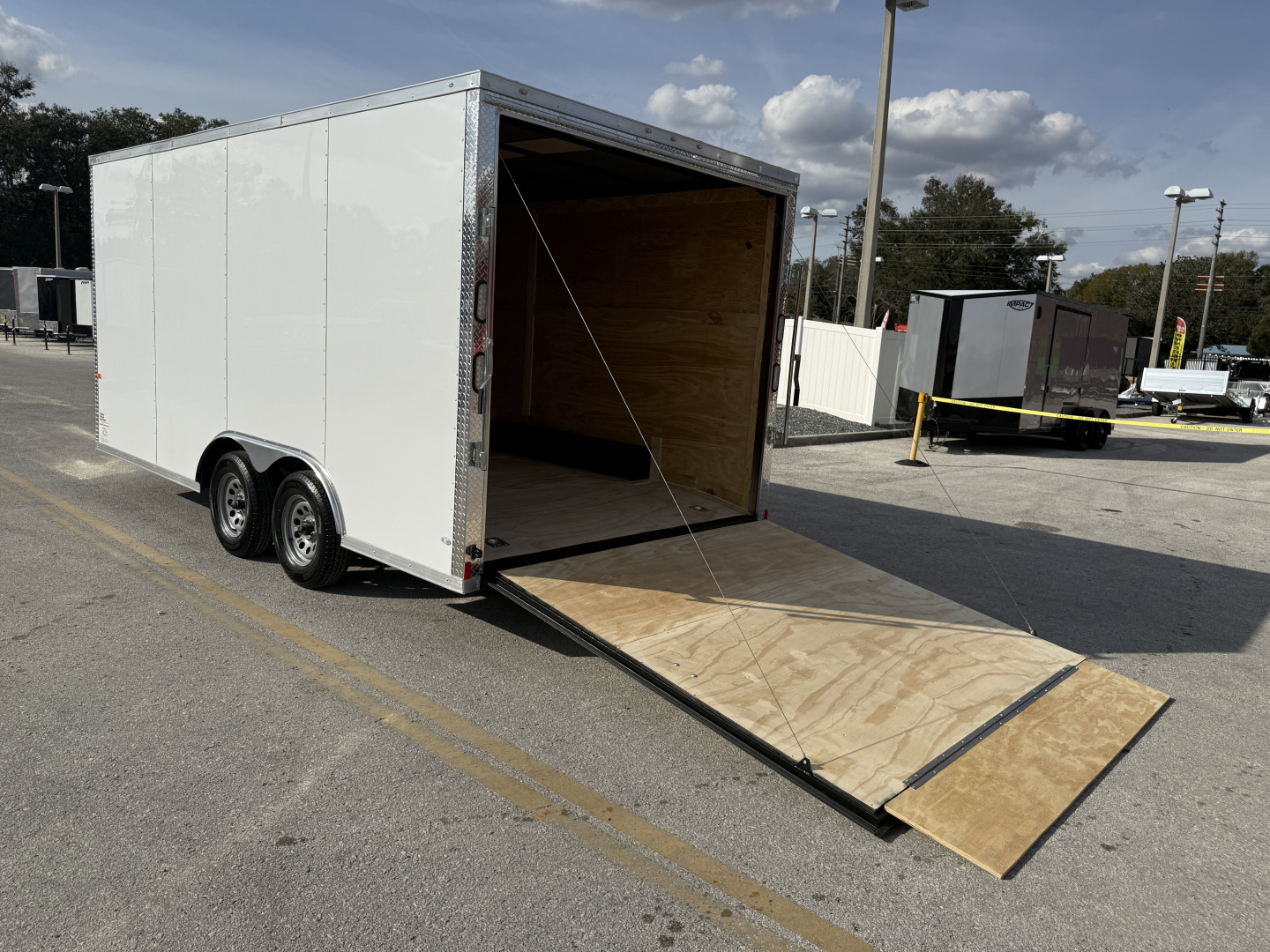 New 2026 Rock Solid Cargo 8.5x16 7K Rear Ramp Door Enclosed Car Hauler