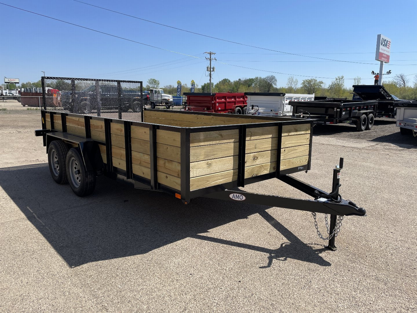 New 2025 AMO 82X14 TA2 7K Woodside Landscape Trailer