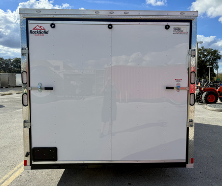New 2026 Rock Solid Cargo 8.5x20 10K Rear Ramp Door Enclosed Car Hauler