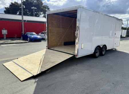 New 2026 Rock Solid Cargo 8.5x20 10K Rear Ramp Door Enclosed Car Hauler