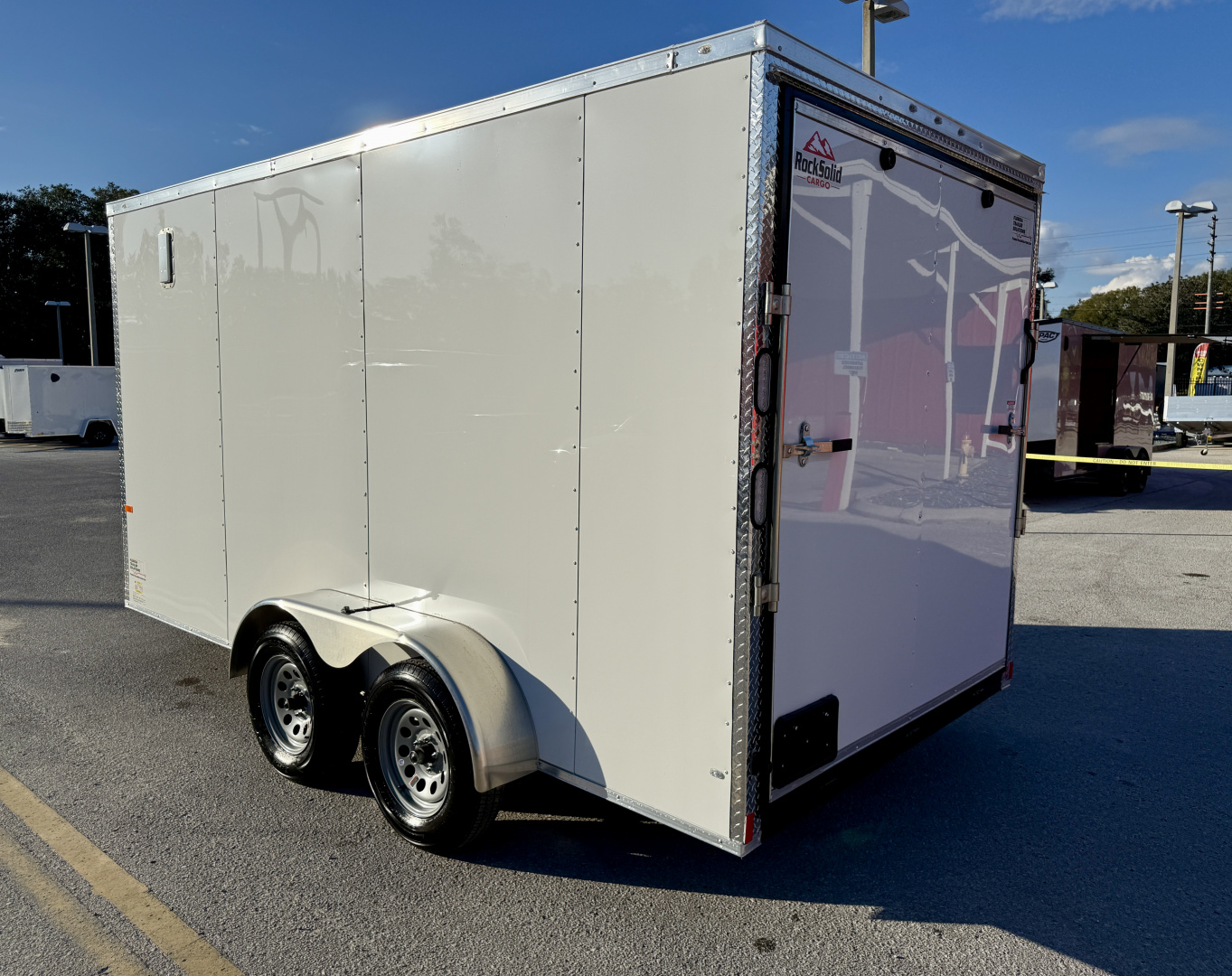 New 2026 Rock Solid Cargo 7x14 Rear Ramp Door 7K Cargo / Enclosed Trailer
