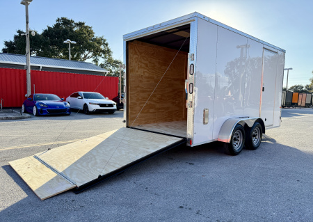 New 2026 Rock Solid Cargo 7x14 Rear Ramp Door 7K Cargo / Enclosed Trailer
