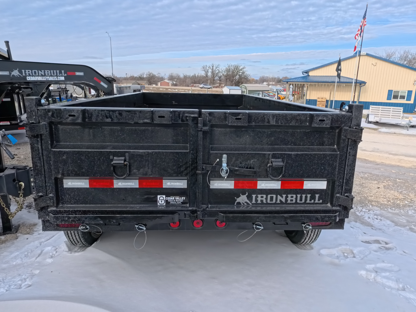 New 2026 Iron Bull 72 x 12 DTB Dump with 14,999 lb. GVWR, Hydraulic Jack, and Cold Weather Harness