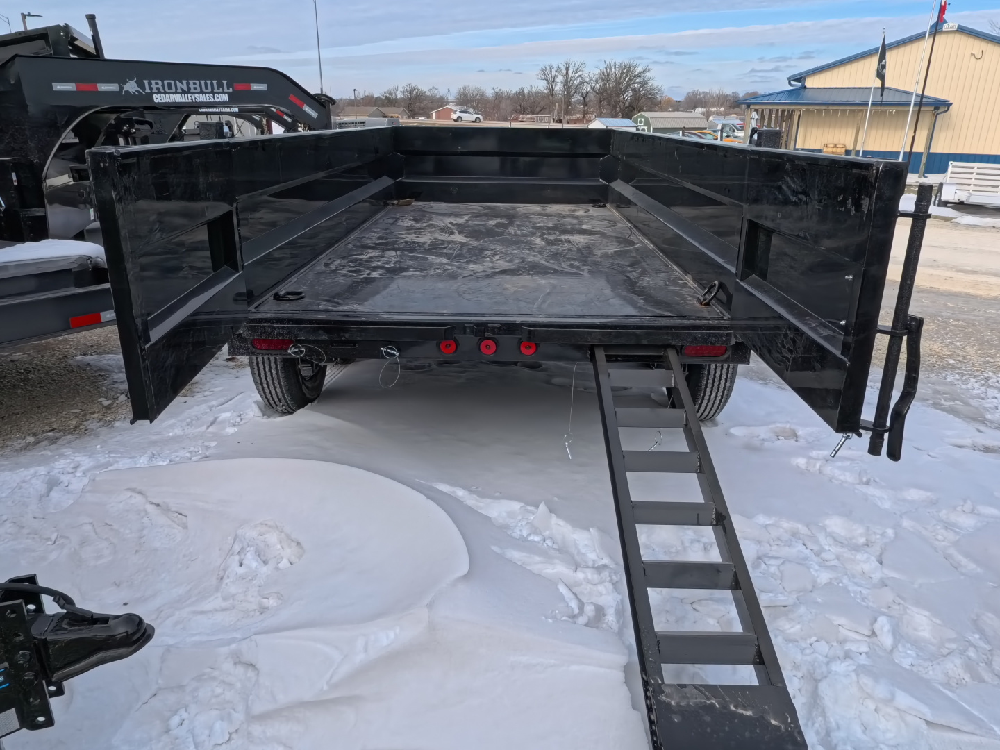 New 2026 Iron Bull 72 x 12 DTB Dump with 14,999 lb. GVWR, Hydraulic Jack, and Cold Weather Harness