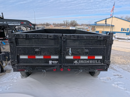 New 2026 Iron Bull 72 x 12 DTB Dump with 14,999 lb. GVWR, Hydraulic Jack, and Cold Weather Harness