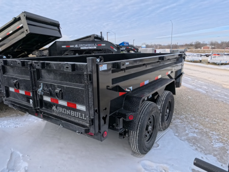 New 2026 Iron Bull 72 x 12 DTB Dump with 14,999 lb. GVWR, Hydraulic Jack, and Cold Weather Harness