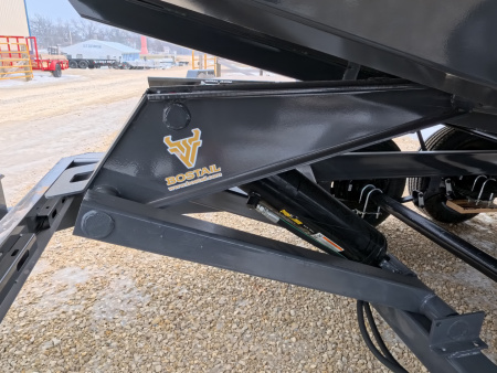 New 2026 Norstar 72x12 DCB Dump Trailer, 9,900lb GVWR, Scissor Lift, Slide-In Ramps, and Tarp Kit