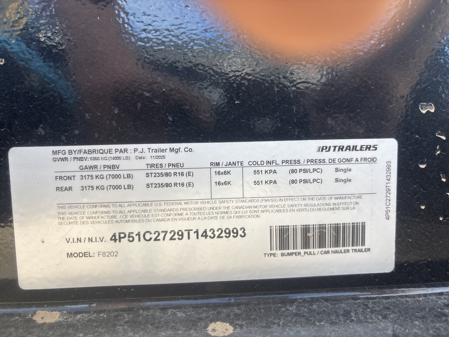 New 2026 PJ Trailers F82 Deckover Trailer