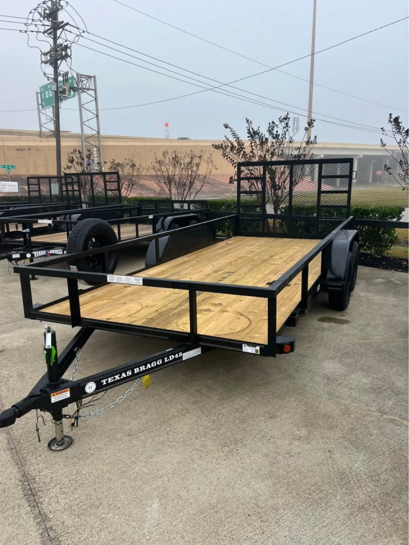 New 2026 Texas Bragg Trailers 77x16 Utility Trailer