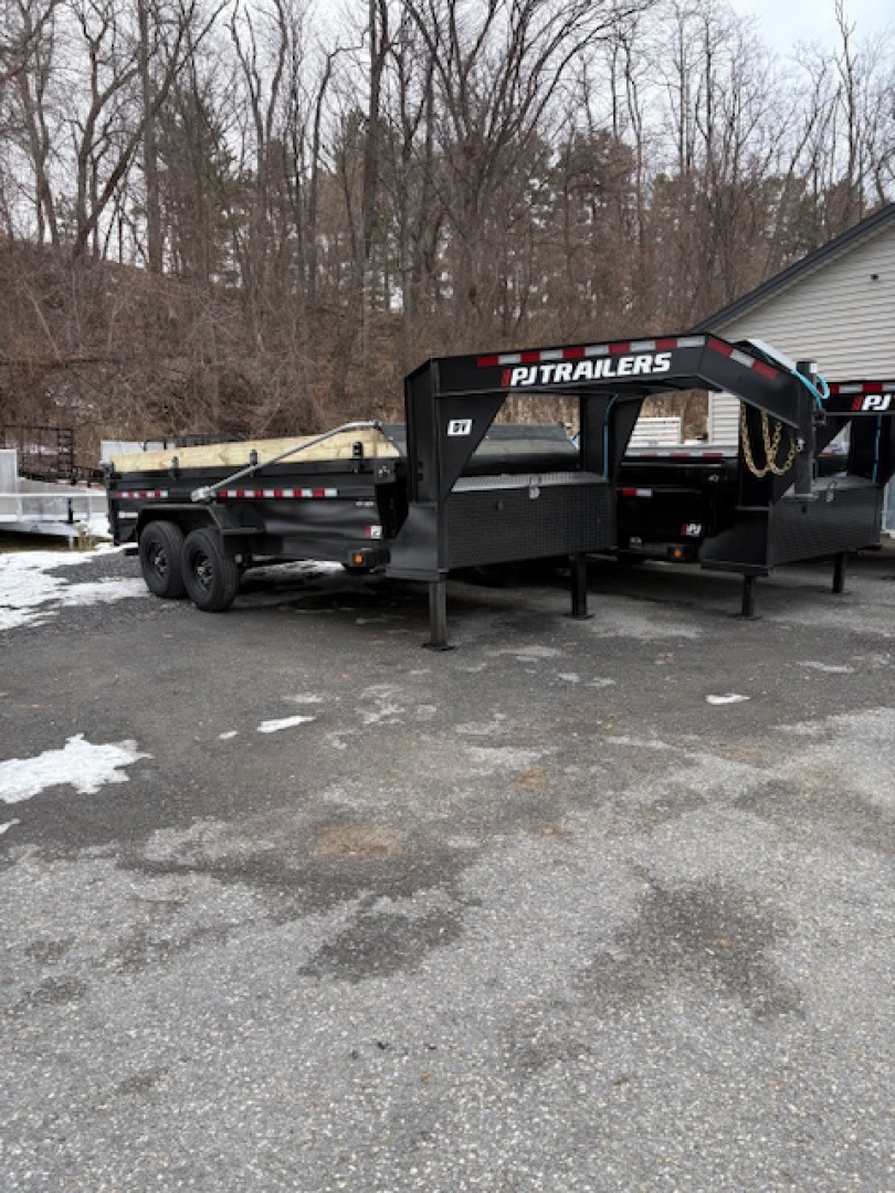 New 2026 PJ Trailers DV 16' Gooseneck Dump Trailer - 16k GVW