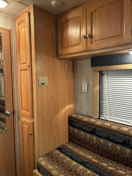 Used 2007 Bison Trailers 3 Horse 8'6" Living Quarter Horse Trailer