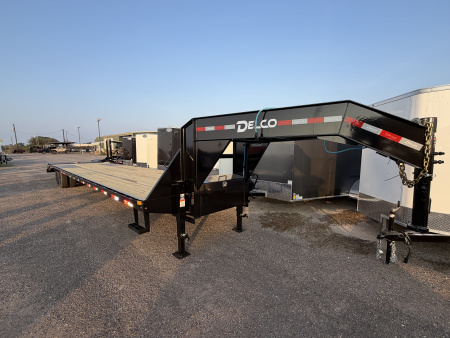 New 2026 Delco Trailers 102x40ft Flatbed Trailer 24k